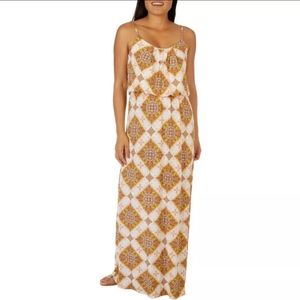 Late August Womens Geo Print Sleeveless Maxi Dress